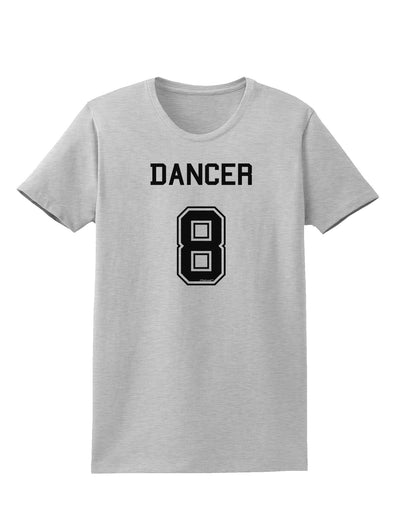 Reindeer Jersey - Dancer 8 Womens T-Shirt-Womens T-Shirt-TooLoud-AshGray-X-Small-Davson Sales