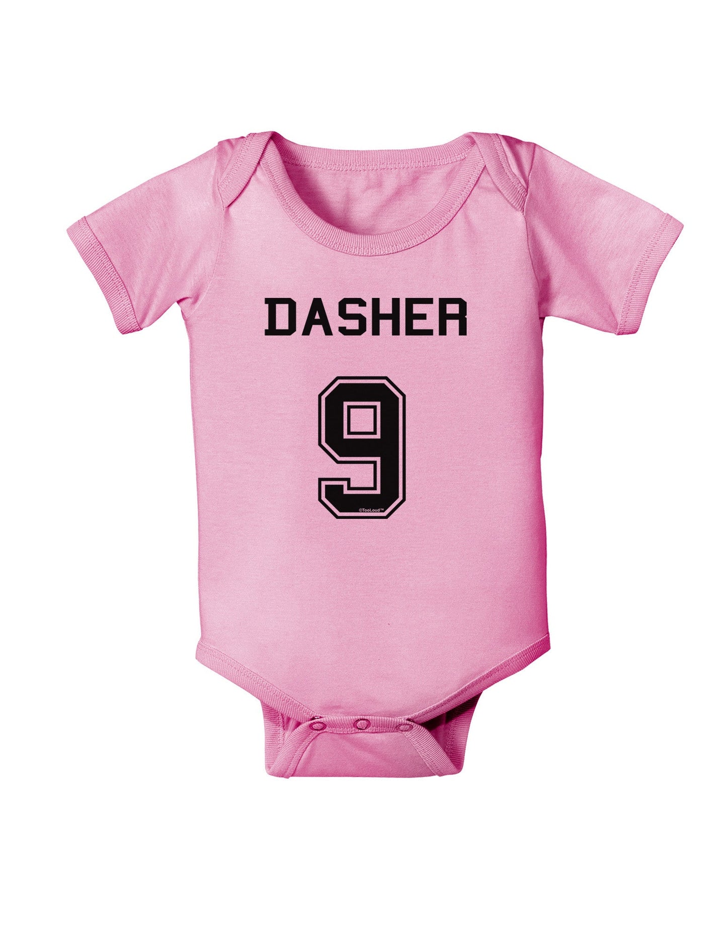 Reindeer Jersey - Dasher 9 Baby Romper Bodysuit-Baby Romper-TooLoud-Light-Pink-06-Months-Davson Sales