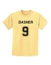 Reindeer Jersey - Dasher 9 Childrens T-Shirt-Childrens T-Shirt-TooLoud-Daffodil-Yellow-X-Small-Davson Sales