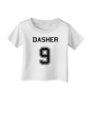 Reindeer Jersey - Dasher 9 Infant T-Shirt-Infant T-Shirt-TooLoud-White-06-Months-Davson Sales