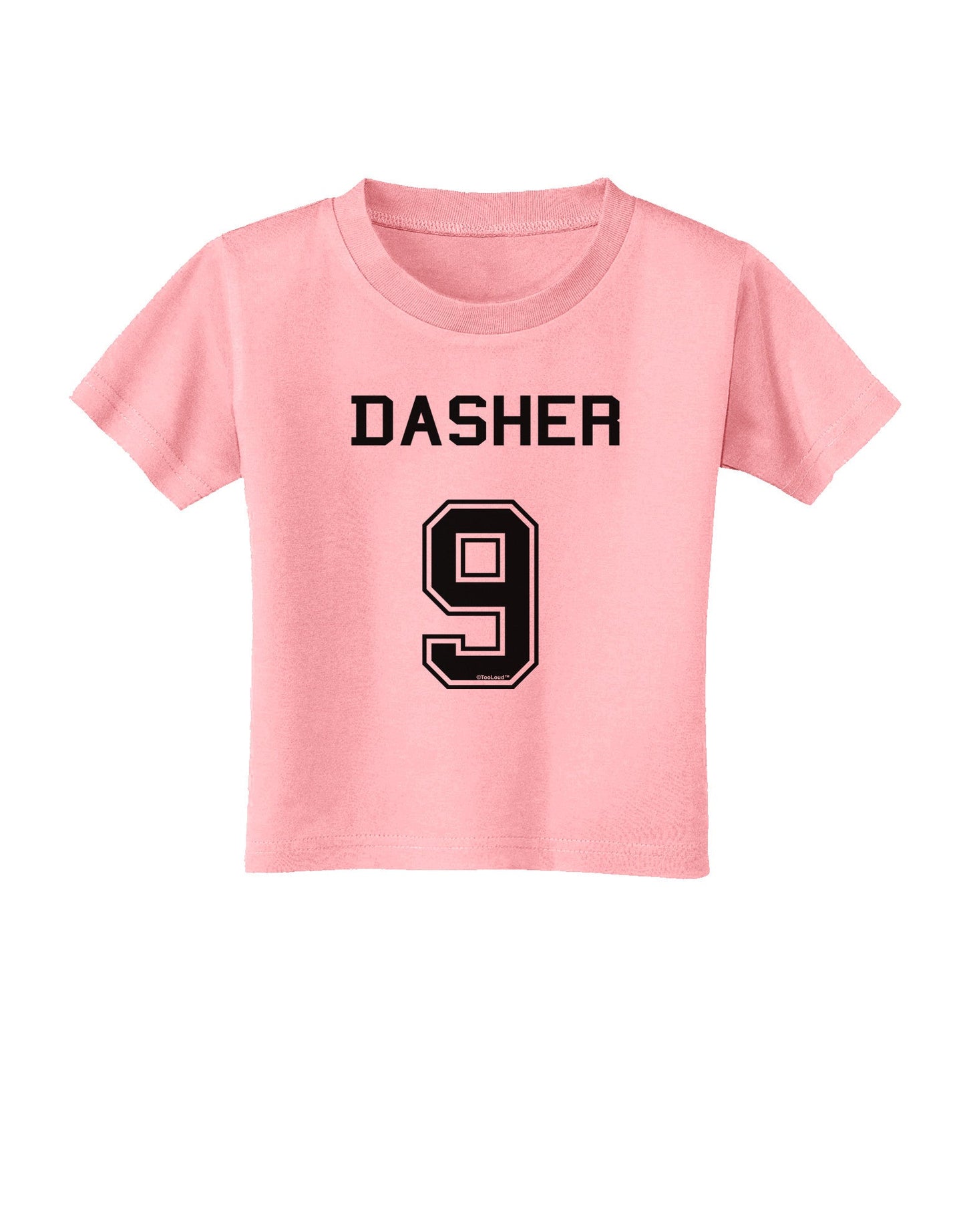 Reindeer Jersey - Dasher 9 Toddler T-Shirt-Toddler T-Shirt-TooLoud-Candy-Pink-2T-Davson Sales