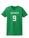 Reindeer Jersey - Dasher 9 Womens Dark T-Shirt