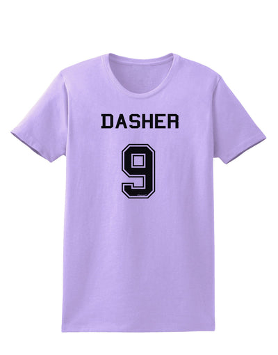 Reindeer Jersey - Dasher 9 Womens T-Shirt-Womens T-Shirt-TooLoud-Lavender-X-Small-Davson Sales