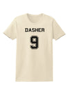 Reindeer Jersey - Dasher 9 Womens T-Shirt-Womens T-Shirt-TooLoud-Natural-X-Small-Davson Sales