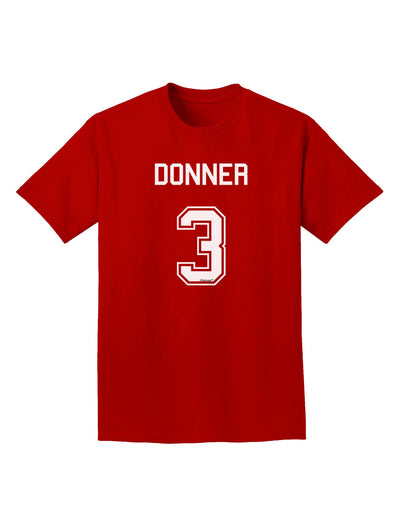 Reindeer Jersey - Donner 3 Adult Dark T-Shirt-Mens T-Shirt-TooLoud-Red-Small-Davson Sales