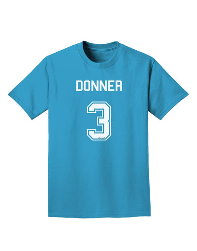 Reindeer Jersey - Donner 3 Adult Dark T-Shirt-Mens T-Shirt-TooLoud-Turquoise-Small-Davson Sales