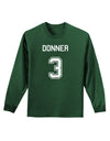 Reindeer Jersey - Donner 3 Adult Long Sleeve Dark T-Shirt-TooLoud-Dark-Green-Small-Davson Sales