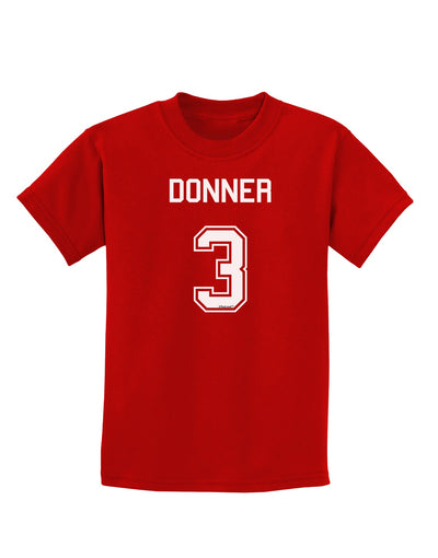 Reindeer Jersey - Donner 3 Childrens Dark T-Shirt-Childrens T-Shirt-TooLoud-Red-X-Small-Davson Sales