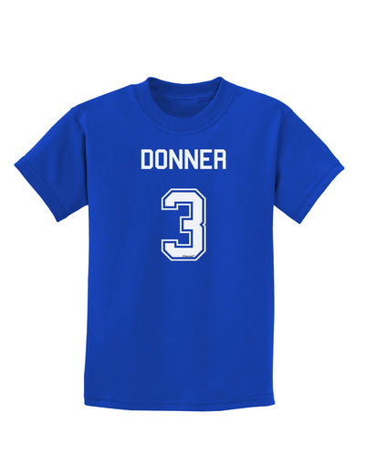 Reindeer Jersey - Donner 3 Childrens Dark T-Shirt-Childrens T-Shirt-TooLoud-Royal-Blue-X-Small-Davson Sales