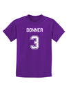 Reindeer Jersey - Donner 3 Childrens Dark T-Shirt-Childrens T-Shirt-TooLoud-Purple-X-Small-Davson Sales