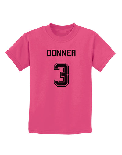 Reindeer Jersey - Donner 3 Childrens T-Shirt-Childrens T-Shirt-TooLoud-Sangria-X-Small-Davson Sales