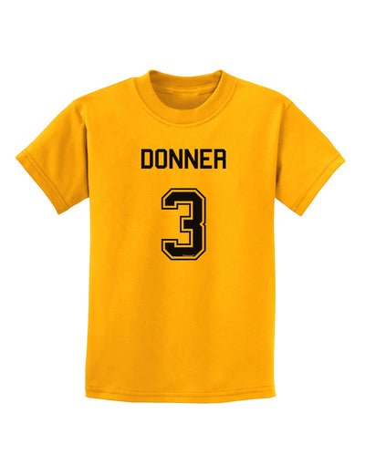 Reindeer Jersey - Donner 3 Childrens T-Shirt-Childrens T-Shirt-TooLoud-Gold-X-Small-Davson Sales