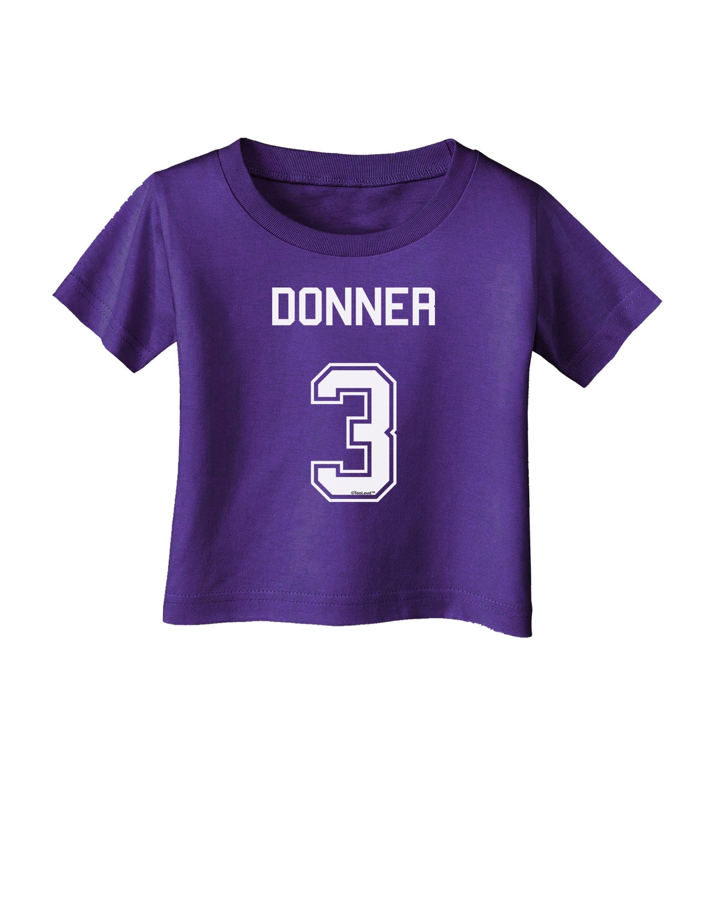 Reindeer Jersey - Donner 3 Infant T-Shirt Dark-Infant T-Shirt-TooLoud-Purple-06-Months-Davson Sales