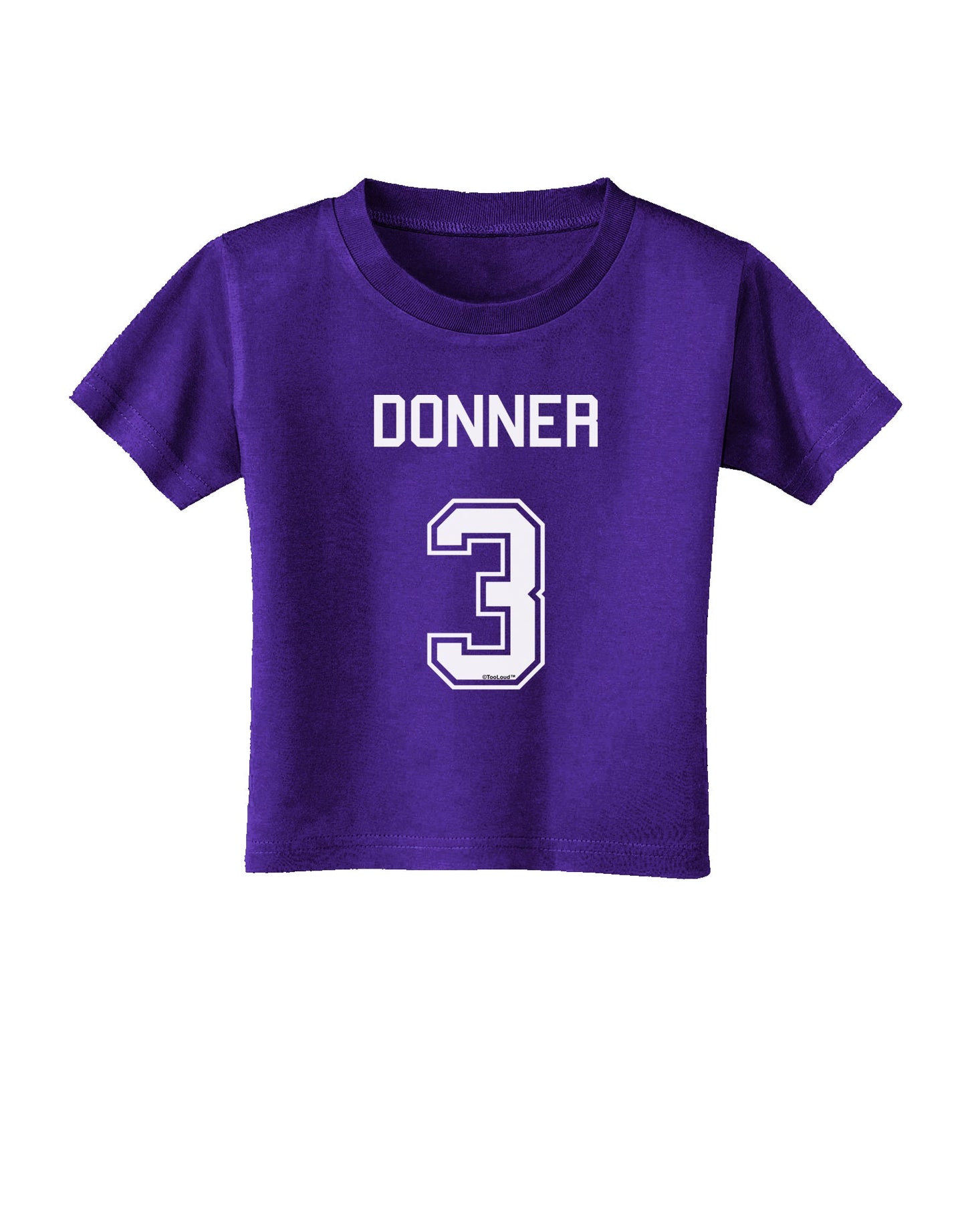 Reindeer Jersey - Donner 3 Toddler T-Shirt Dark-Toddler T-Shirt-TooLoud-Purple-2T-Davson Sales