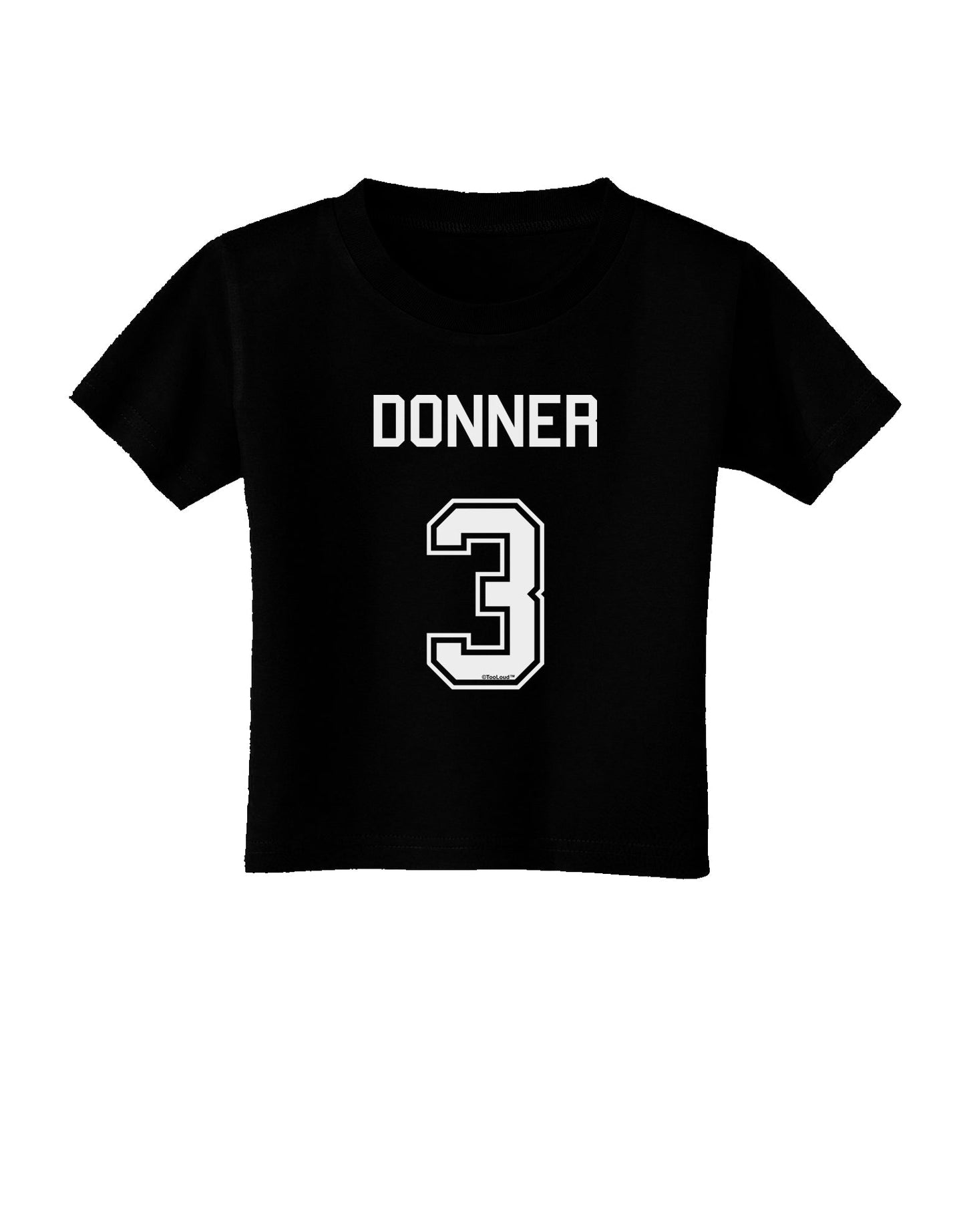 Reindeer Jersey - Donner 3 Toddler T-Shirt Dark-Toddler T-Shirt-TooLoud-Black-2T-Davson Sales