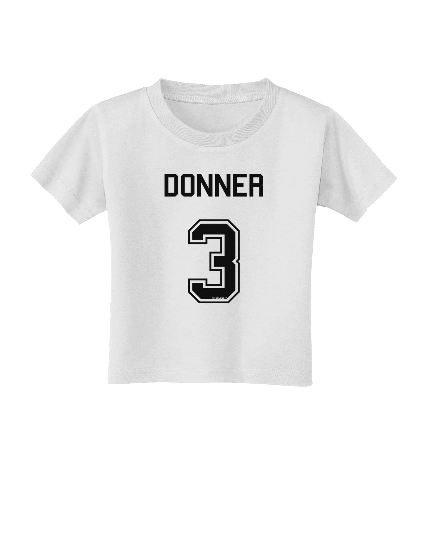Reindeer Jersey - Donner 3 Toddler T-Shirt-Toddler T-Shirt-TooLoud-White-2T-Davson Sales