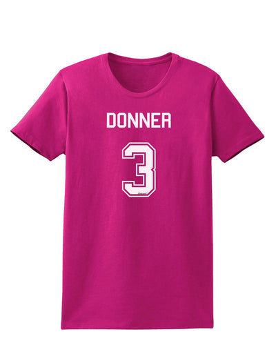 Reindeer Jersey - Donner 3 Womens Dark T-Shirt-Womens T-Shirt-TooLoud-Hot-Pink-Small-Davson Sales