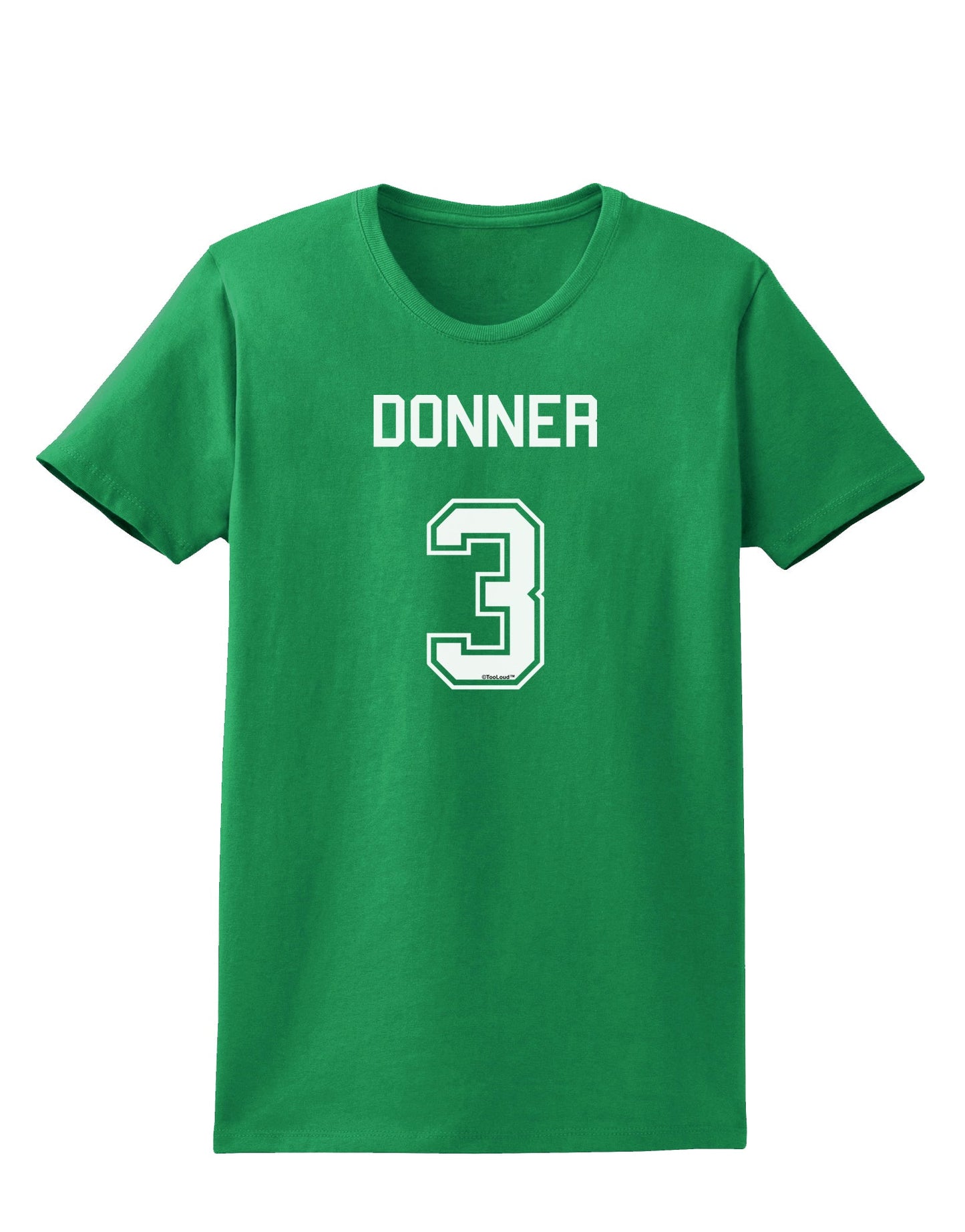 Reindeer Jersey - Donner 3 Womens Dark T-Shirt-Womens T-Shirt-TooLoud-Kelly-Green-X-Small-Davson Sales