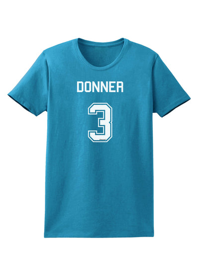 Reindeer Jersey - Donner 3 Womens Dark T-Shirt-Womens T-Shirt-TooLoud-Turquoise-X-Small-Davson Sales