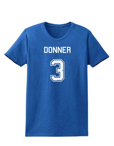 Reindeer Jersey - Donner 3 Womens Dark T-Shirt-Womens T-Shirt-TooLoud-Royal-Blue-X-Small-Davson Sales