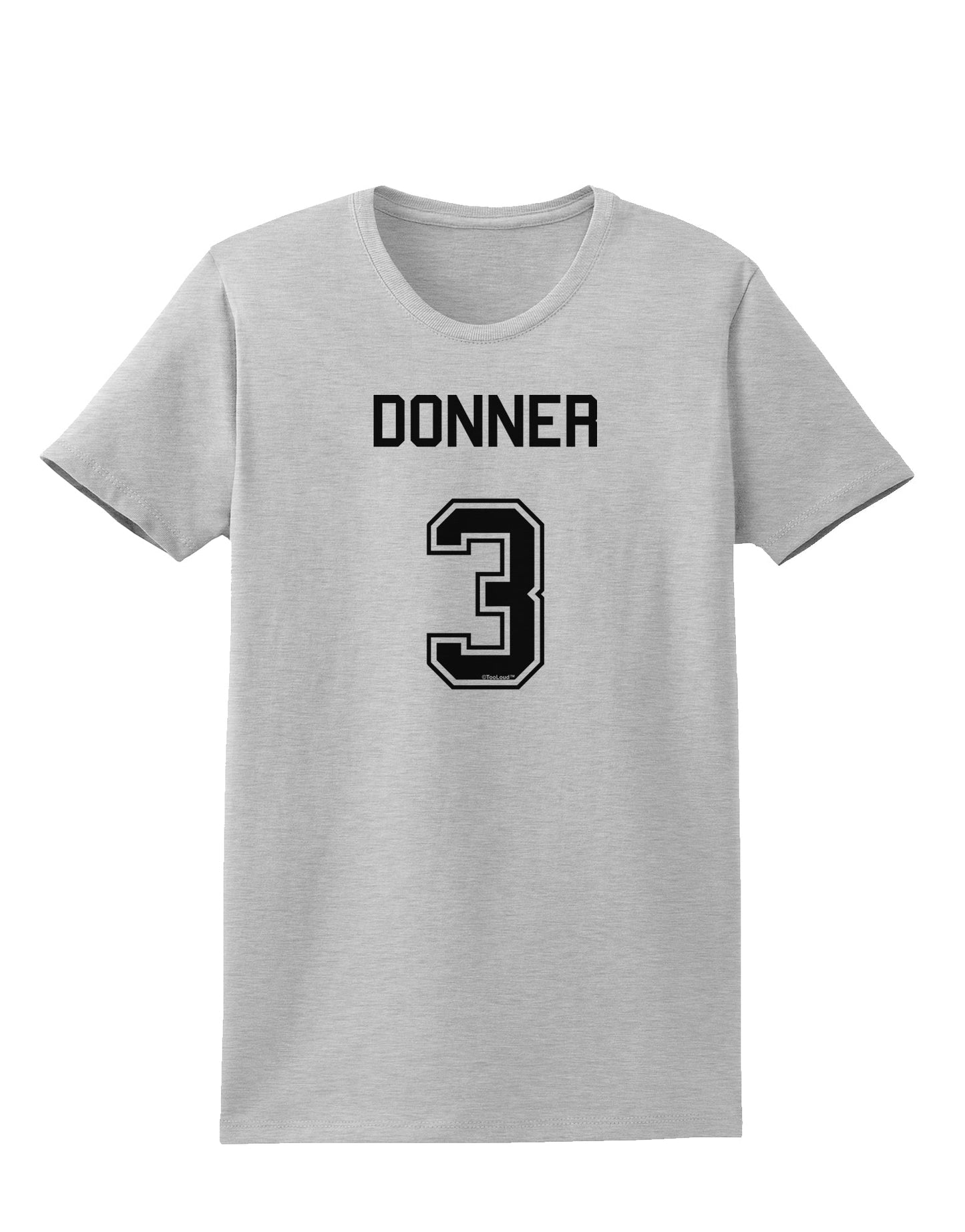 Reindeer Jersey - Donner 3 Womens T-Shirt-Womens T-Shirt-TooLoud-AshGray-X-Small-Davson Sales