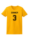 Reindeer Jersey - Donner 3 Womens T-Shirt-Womens T-Shirt-TooLoud-Gold-X-Small-Davson Sales