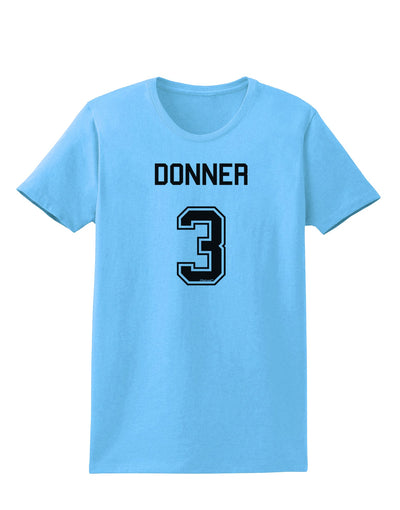 Reindeer Jersey - Donner 3 Womens T-Shirt-Womens T-Shirt-TooLoud-Aquatic-Blue-X-Small-Davson Sales