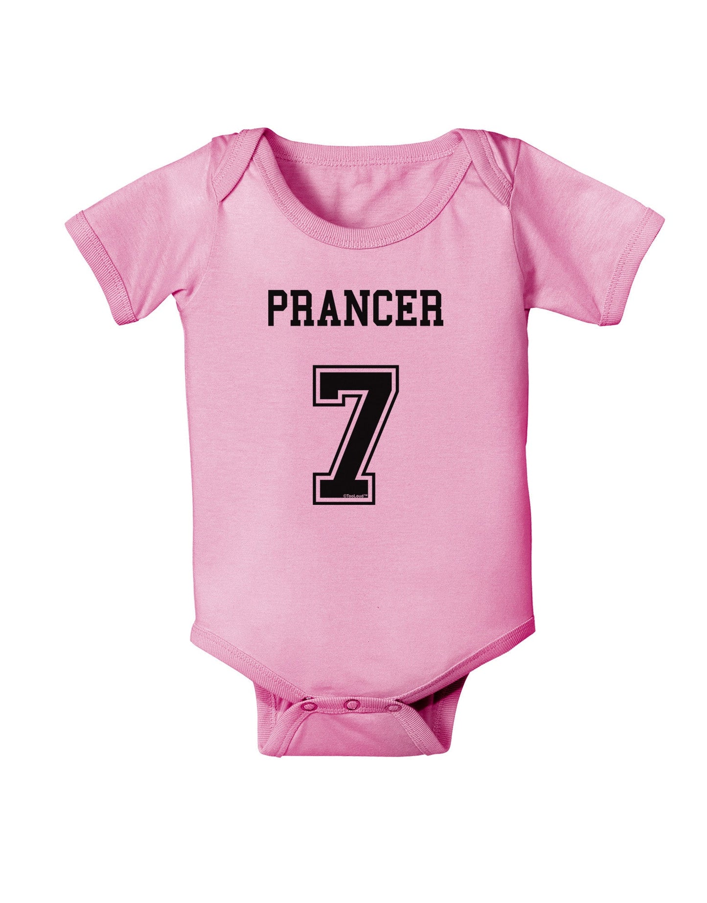 Reindeer Jersey - Prancer 7 Baby Romper Bodysuit-Baby Romper-TooLoud-Light-Pink-06-Months-Davson Sales