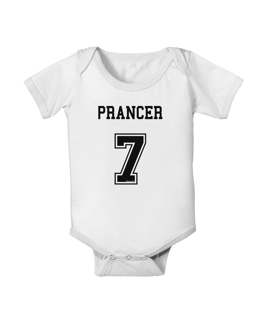 Reindeer Jersey - Prancer 7 Baby Romper Bodysuit-Baby Romper-TooLoud-White-06-Months-Davson Sales