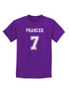 Reindeer Jersey - Prancer 7 Childrens Dark T-Shirt-Childrens T-Shirt-TooLoud-Purple-X-Small-Davson Sales