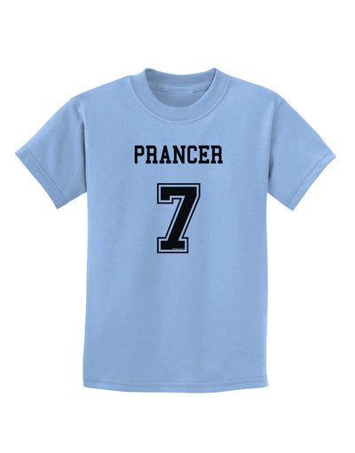 Reindeer Jersey - Prancer 7 Childrens T-Shirt-Childrens T-Shirt-TooLoud-Light-Blue-X-Small-Davson Sales