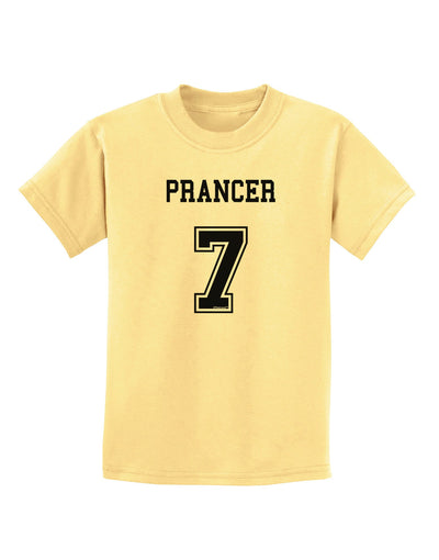 Reindeer Jersey - Prancer 7 Childrens T-Shirt-Childrens T-Shirt-TooLoud-Daffodil-Yellow-X-Small-Davson Sales