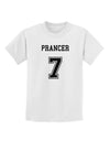 Reindeer Jersey - Prancer 7 Childrens T-Shirt-Childrens T-Shirt-TooLoud-White-X-Small-Davson Sales