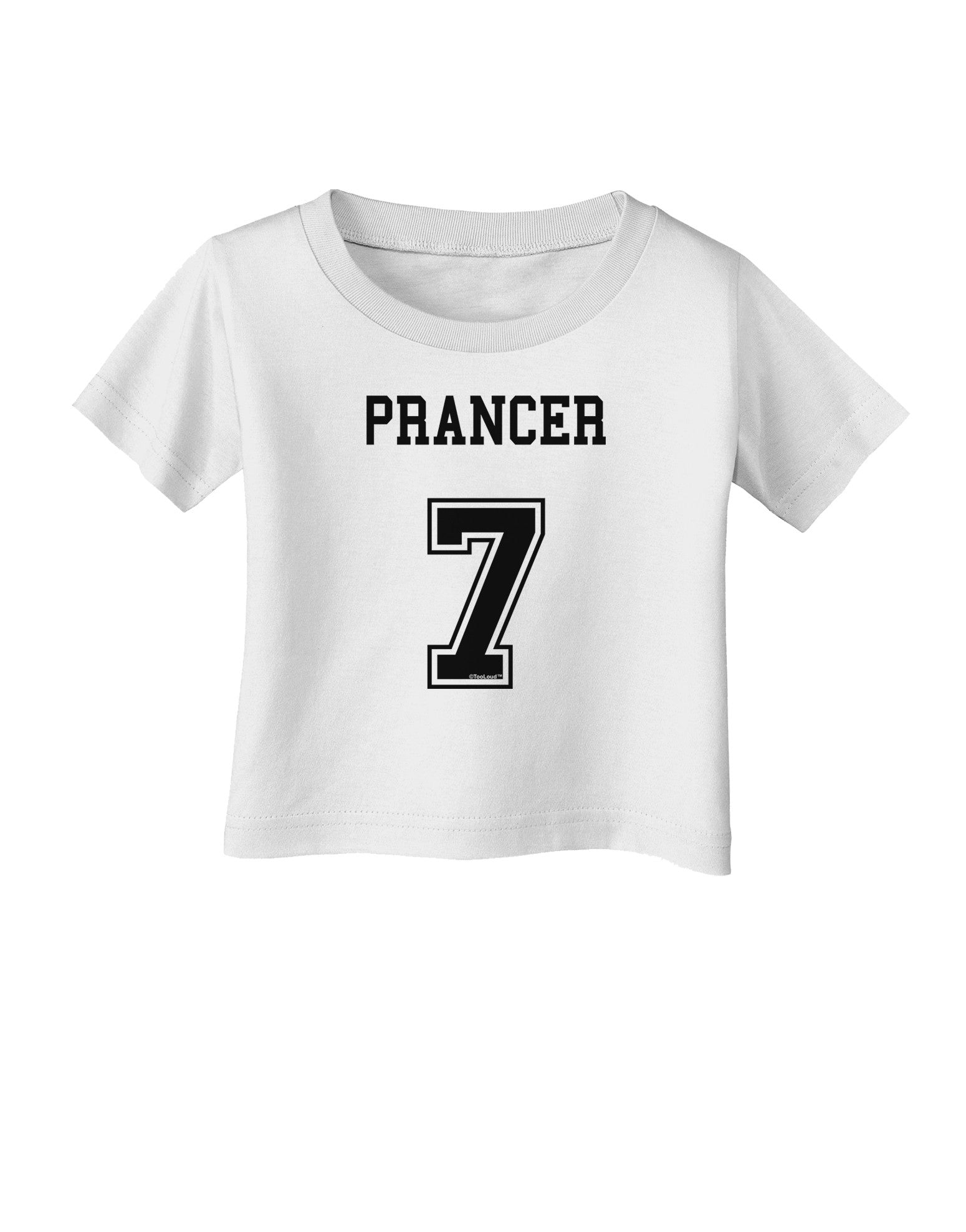 Reindeer Jersey - Prancer 7 Infant T-Shirt-Infant T-Shirt-TooLoud-White-06-Months-Davson Sales