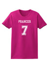 Reindeer Jersey - Prancer 7 Womens Dark T-Shirt-Womens T-Shirt-TooLoud-Hot-Pink-Small-Davson Sales