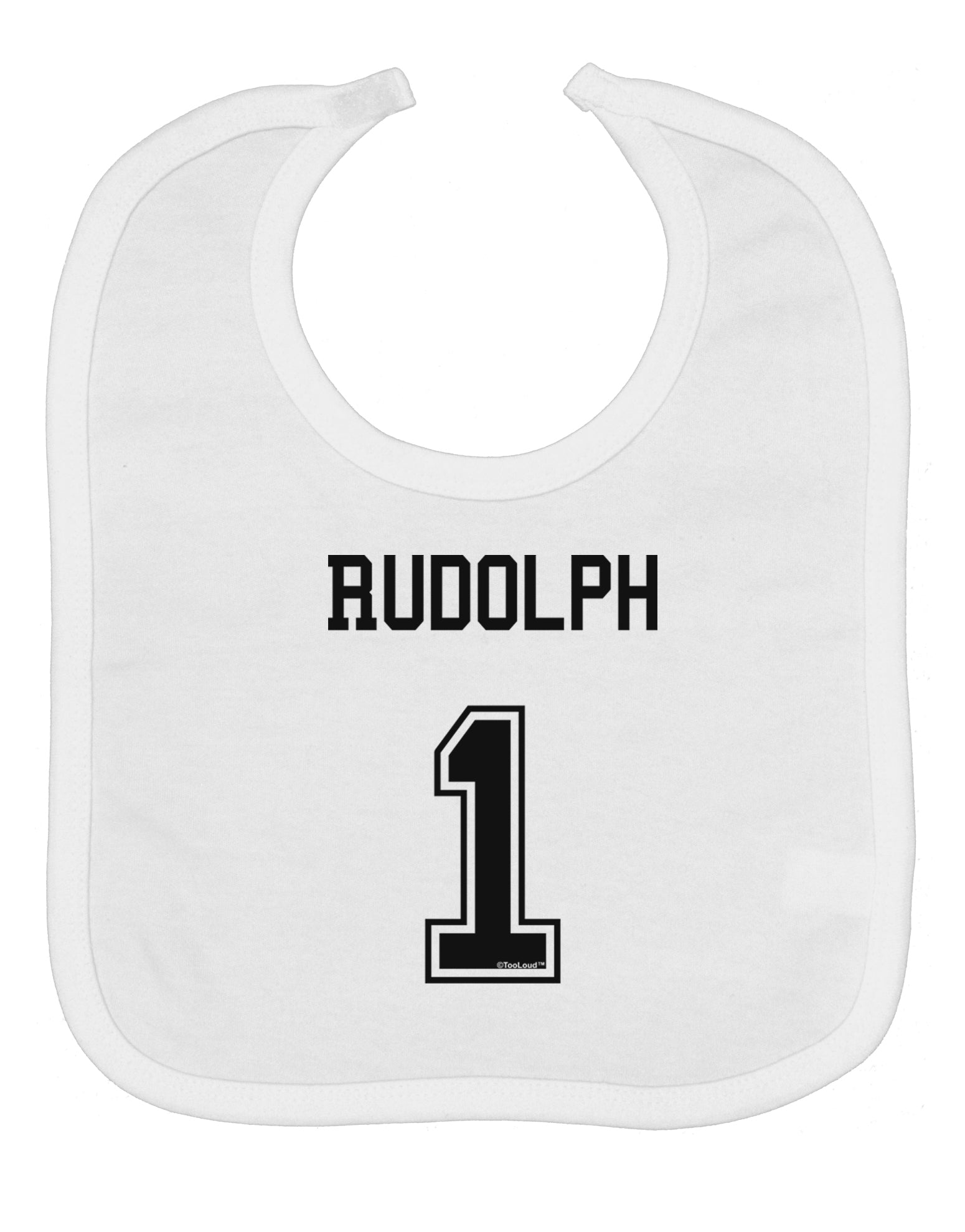 Reindeer Jersey - Rudolph 1 Baby Bib