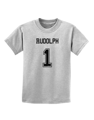 Reindeer Jersey - Rudolph 1 Childrens T-Shirt-Childrens T-Shirt-TooLoud-AshGray-X-Small-Davson Sales