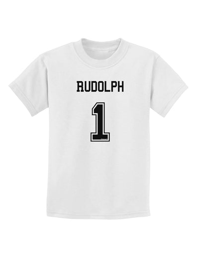 Reindeer Jersey - Rudolph 1 Childrens T-Shirt-Childrens T-Shirt-TooLoud-White-X-Small-Davson Sales