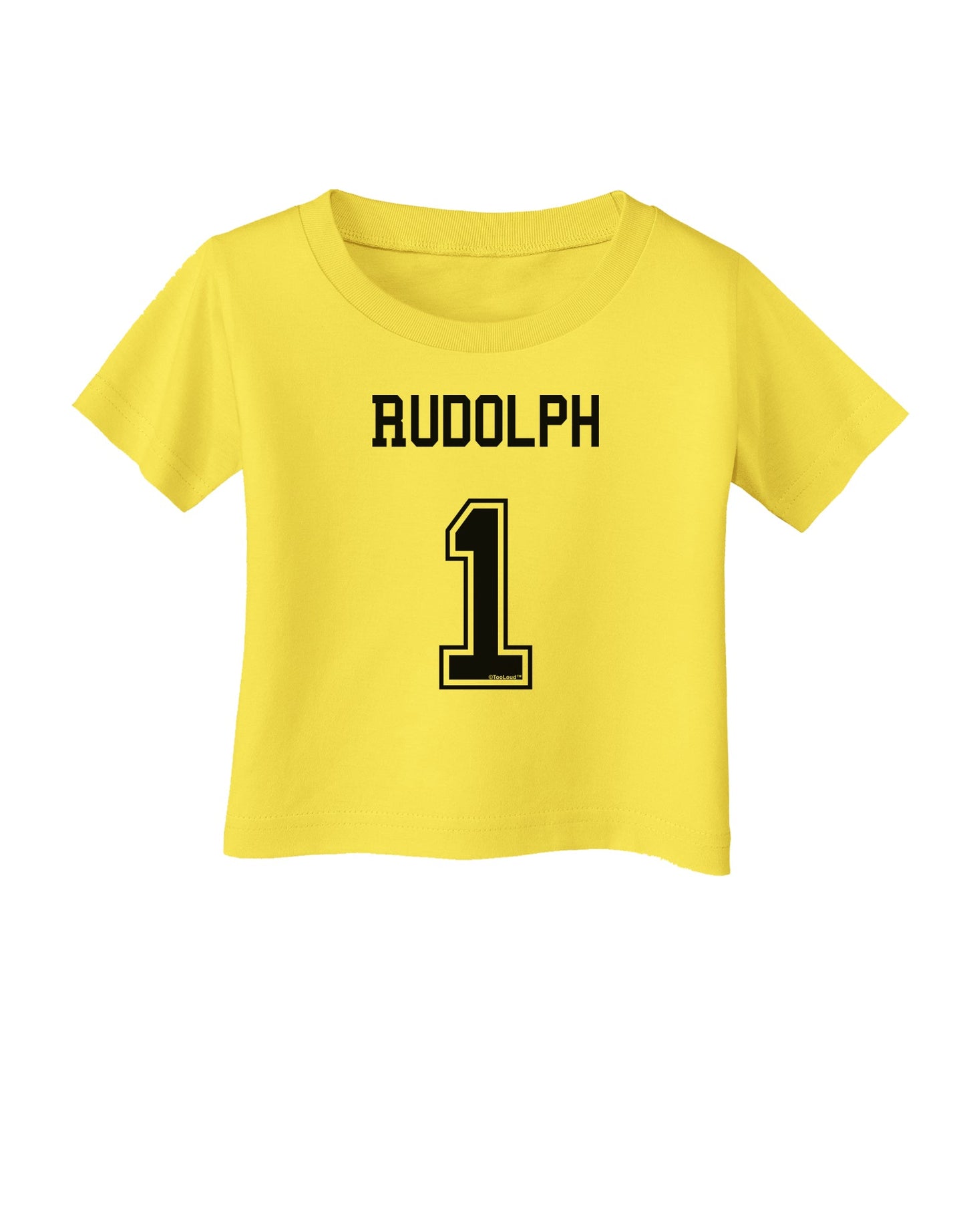 Reindeer Jersey - Rudolph 1 Infant T-Shirt-Infant T-Shirt-TooLoud-Yellow-06-Months-Davson Sales