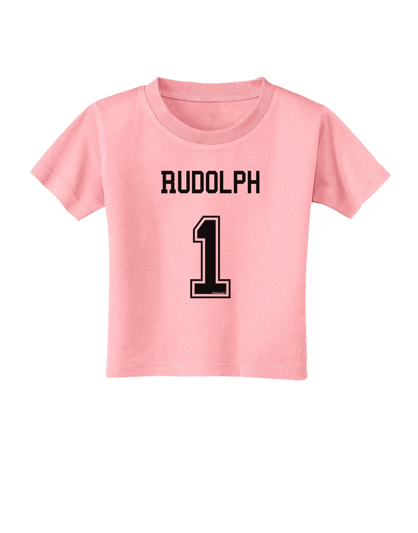 Reindeer Jersey - Rudolph 1 Toddler T-Shirt-Toddler T-Shirt-TooLoud-Candy-Pink-2T-Davson Sales