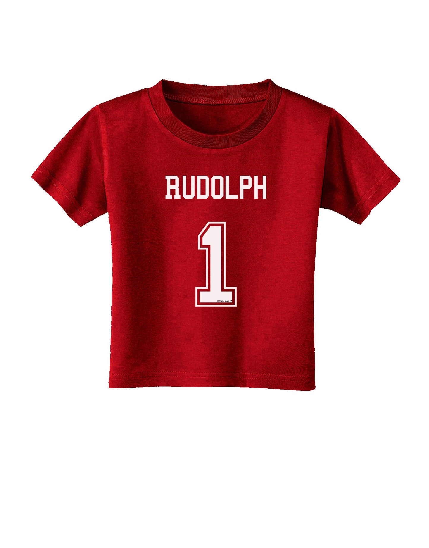 Reindeer Jersey - Rudolph 1 Toddler T-Shirt Dark-Toddler T-Shirt-TooLoud-Clover-Green-2T-Davson Sales