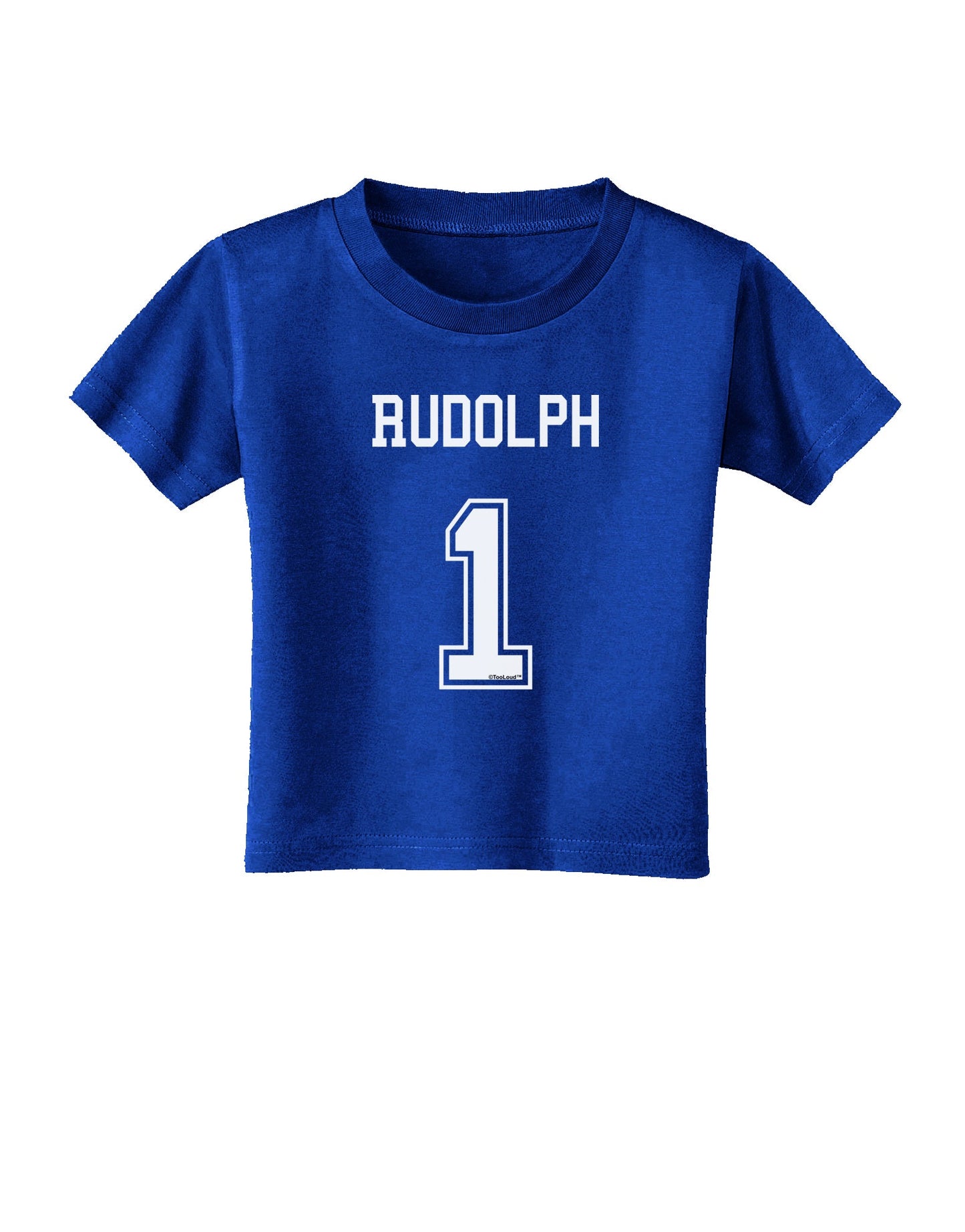 Reindeer Jersey - Rudolph 1 Toddler T-Shirt Dark-Toddler T-Shirt-TooLoud-Red-2T-Davson Sales