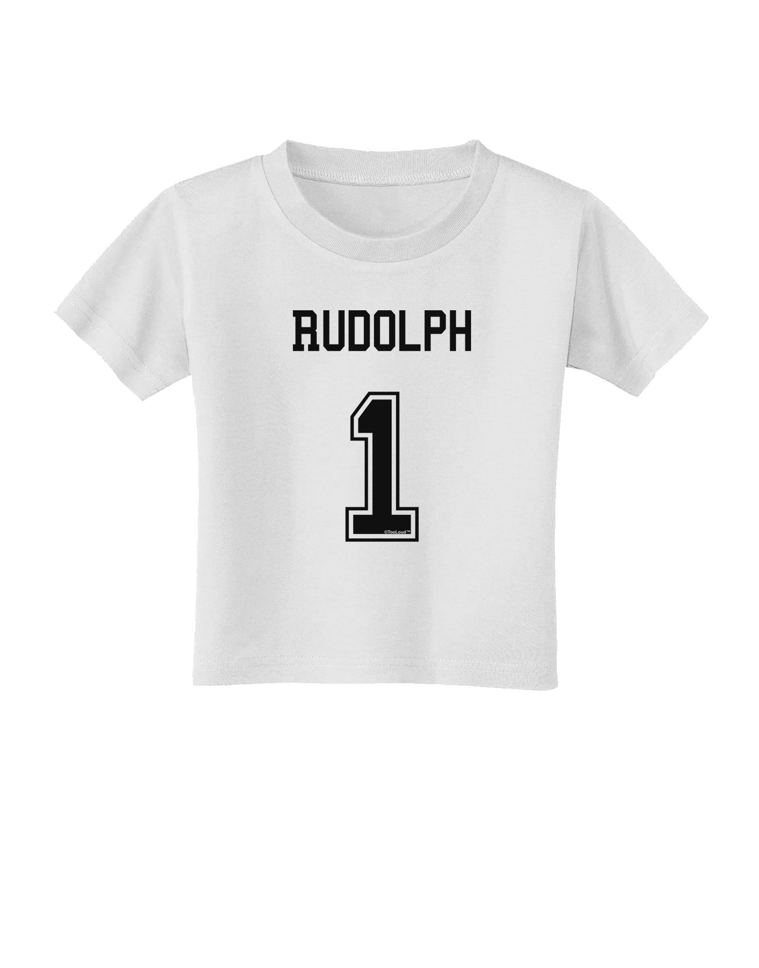 Reindeer Jersey - Rudolph 1 Toddler T-Shirt-Toddler T-Shirt-TooLoud-White-2T-Davson Sales