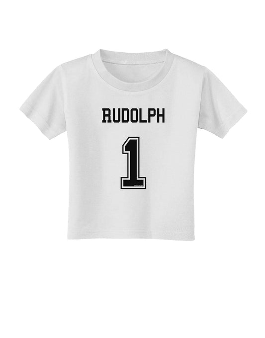 Reindeer Jersey - Rudolph 1 Toddler T-Shirt-Toddler T-Shirt-TooLoud-White-2T-Davson Sales