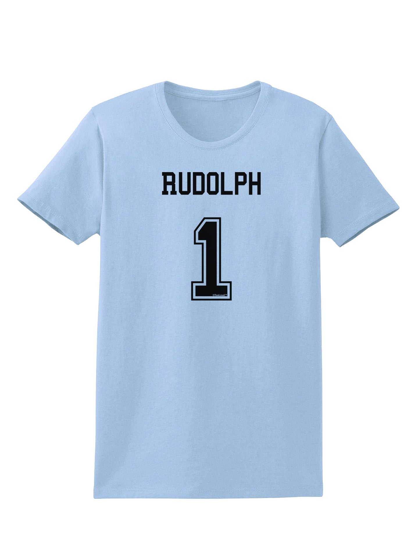 Reindeer Jersey - Rudolph 1 Womens T-Shirt-Womens T-Shirt-TooLoud-Light-Blue-X-Small-Davson Sales