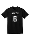 Reindeer Jersey - Vixen 6 Adult Dark T-Shirt-Mens T-Shirt-TooLoud-Black-Small-Davson Sales