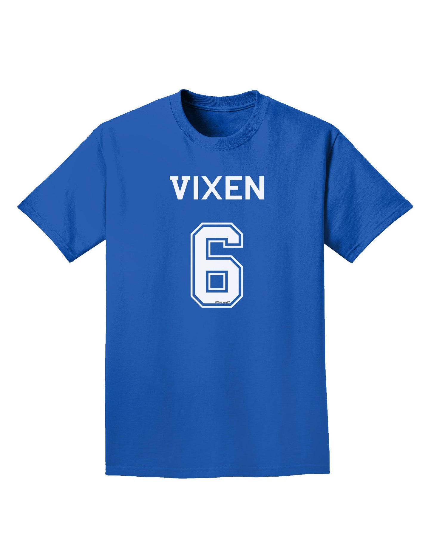 Reindeer Jersey - Vixen 6 Adult Dark T-Shirt-Mens T-Shirt-TooLoud-Royal-Blue-Small-Davson Sales