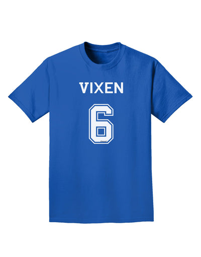 Reindeer Jersey - Vixen 6 Adult Dark T-Shirt-Mens T-Shirt-TooLoud-Royal-Blue-Small-Davson Sales