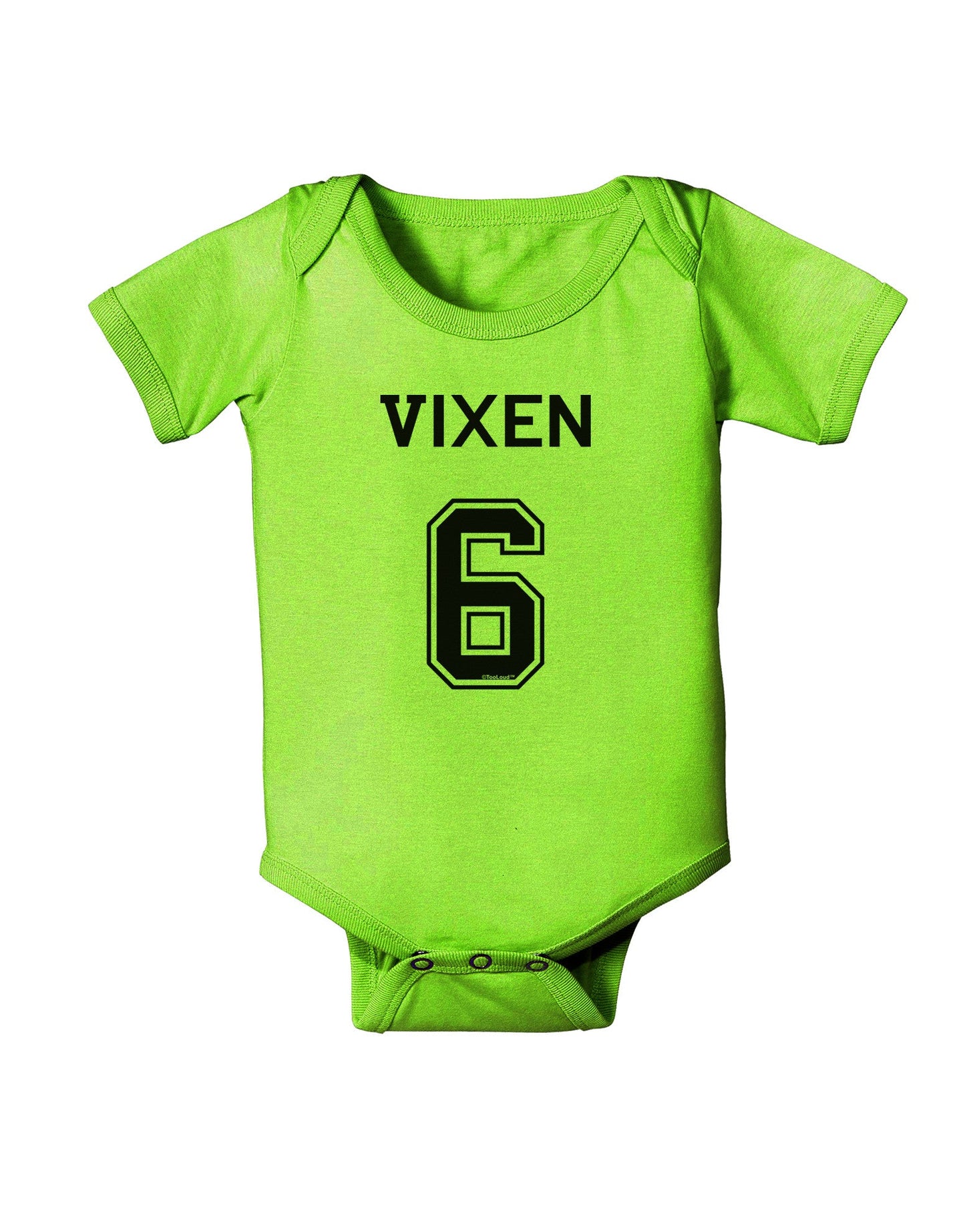 Reindeer Jersey - Vixen 6 Baby Romper Bodysuit-Baby Romper-TooLoud-Lime-Green-06-Months-Davson Sales