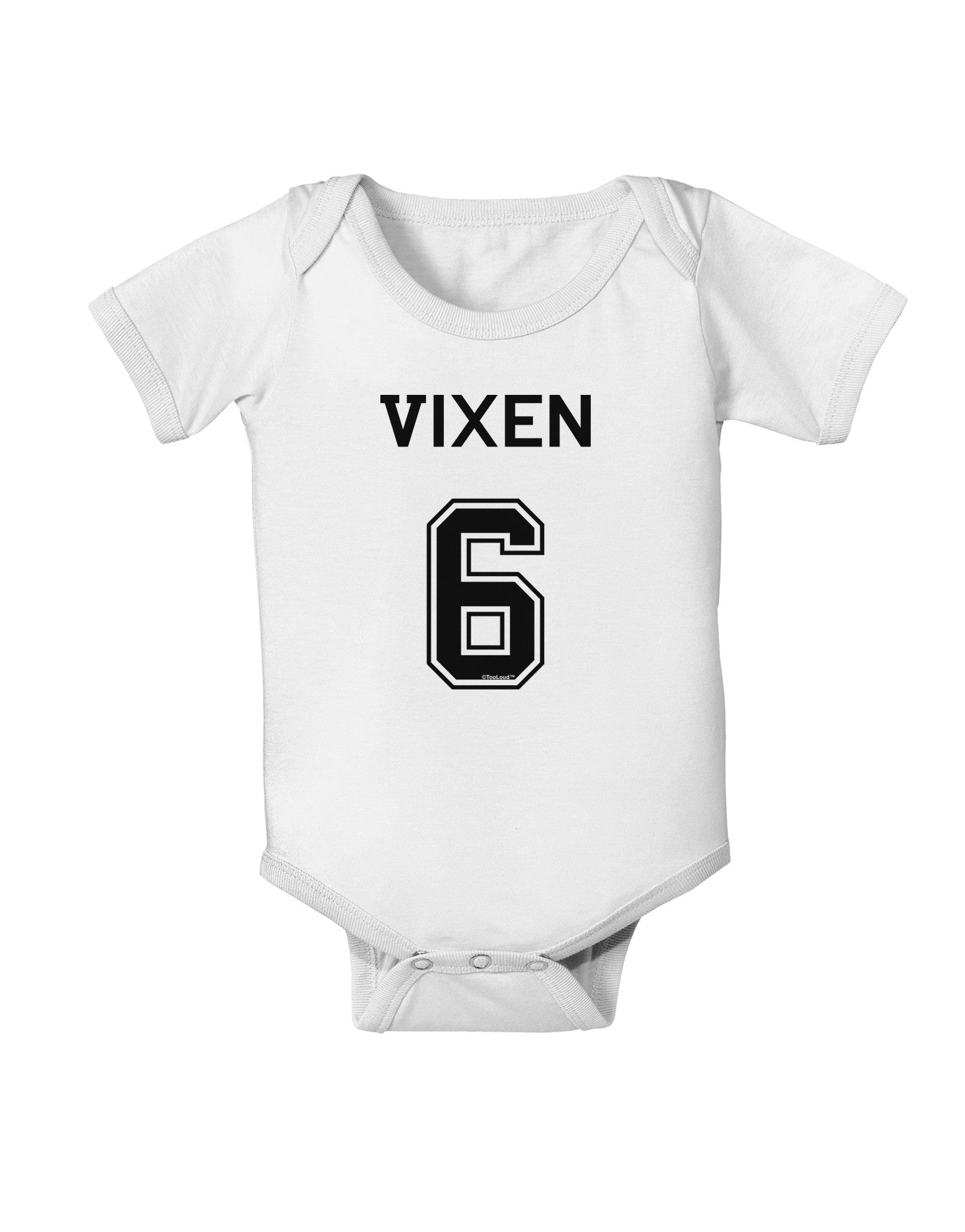 Reindeer Jersey - Vixen 6 Baby Romper Bodysuit-Baby Romper-TooLoud-White-06-Months-Davson Sales